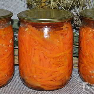 Морковь с чесноком на зиму