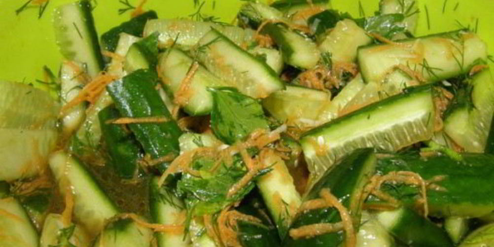 Рецепт огурцы по-корейски на зиму