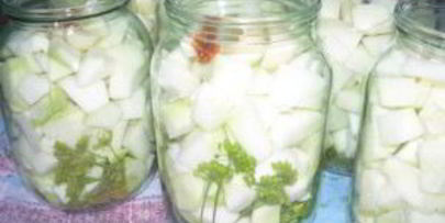 патиссоны, консервированные кусочками