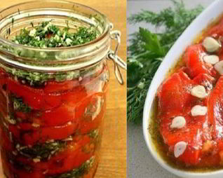 Перец с чесноком на зиму