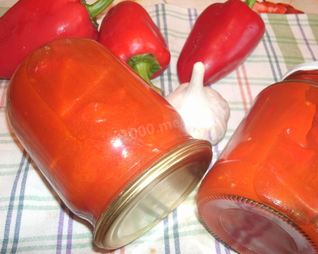 Перец в томатном соке на зиму
