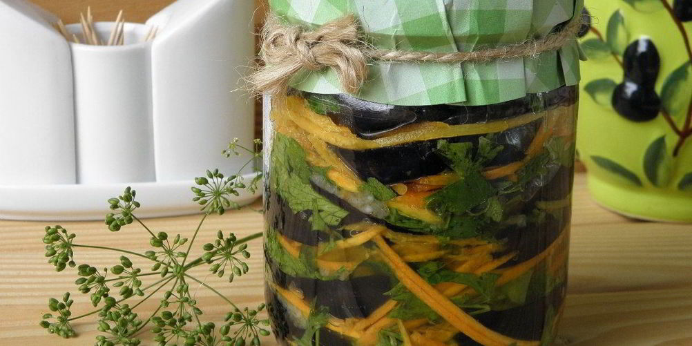 Рецепт синенькие с морковкой и чесноком на зиму