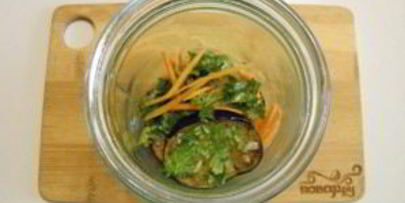 синенькие с морковкой и чесноком на зиму