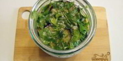 синенькие с морковкой и чесноком на зиму