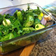 Рецепт Быстрые малосольные огурцы