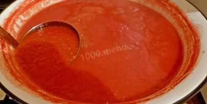 томатный сок на зиму на мясорубке