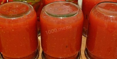 томатный сок на зиму на мясорубке