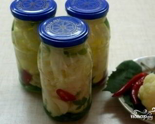 Цветная капуста острая на зиму