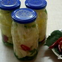 Рецепт Цветная капуста острая на зиму