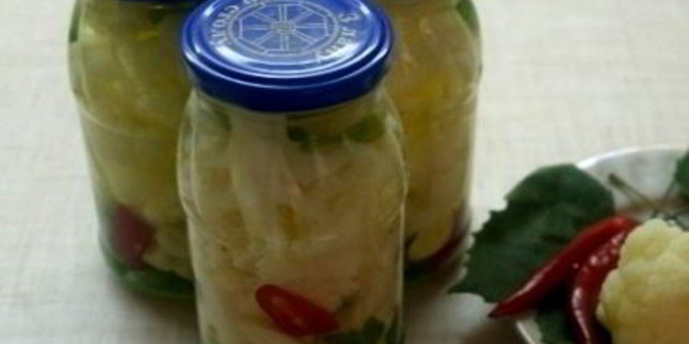 Рецепт цветная капуста острая на зиму