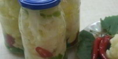 цветная капуста острая на зиму