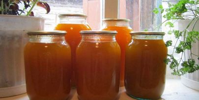 тыквенный сок с апельсином на зиму