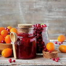 Рецепт Брусничный конфитюр с кумкватами