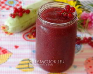 Кабачковое варенье с красной смородиной