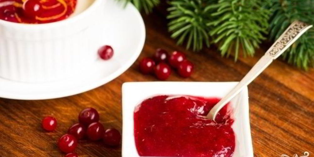 Рецепт клюквенный конфитюр
