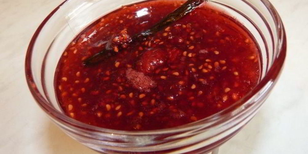 Рецепт малиновое варенье с ванилью