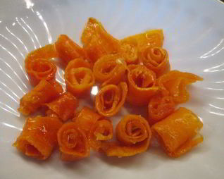Морковные цукаты на лимонном сиропе