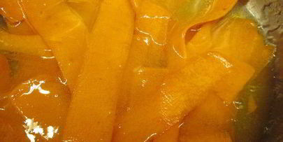 морковные цукаты на лимонном сиропе