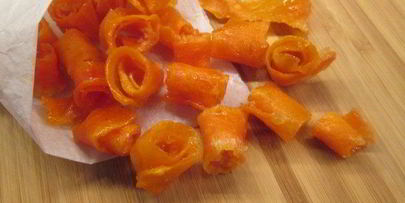 морковные цукаты на лимонном сиропе