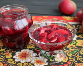 Варенье из брусники с яблоками