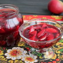 Рецепт Варенье из брусники с яблоками
