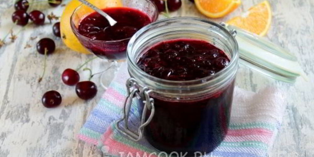 Рецепт варенье из черешни без косточек с апельсином