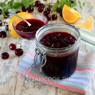 Варенье из черешни без косточек с апельсином