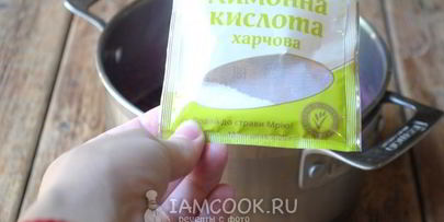 варенье из черешни с лимонной кислотой