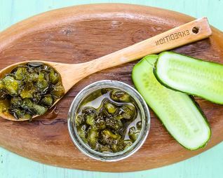 Варенье из огурца, лайма и мяты