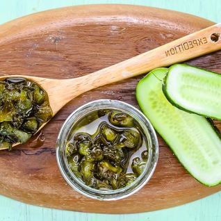 Варенье из огурца, лайма и мяты