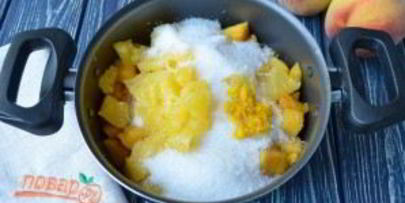 варенье из персиков с апельсинами