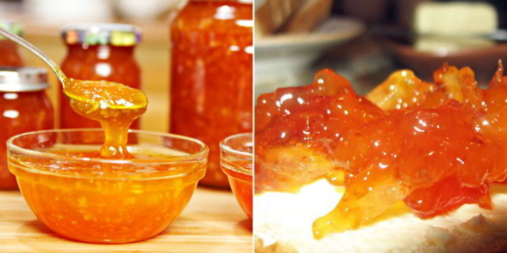 Рецепт варенье из персиков с цитрусовыми