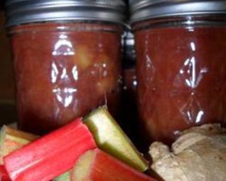 Варенье из ревеня с имбирем