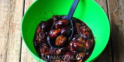 варенье из слив с грецкими орехами