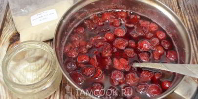 вишневое варенье с агар-агаром
