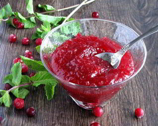 Яблочно-клюквенный конфитюр