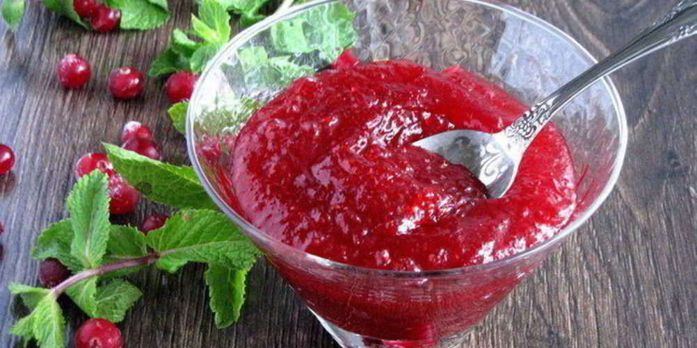 Рецепт яблочно-клюквенный конфитюр