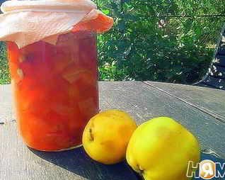 Яблочное варенье с миндалем