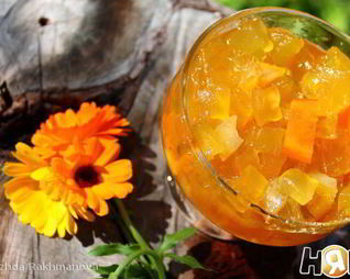 Янтарное варенье из кабачков