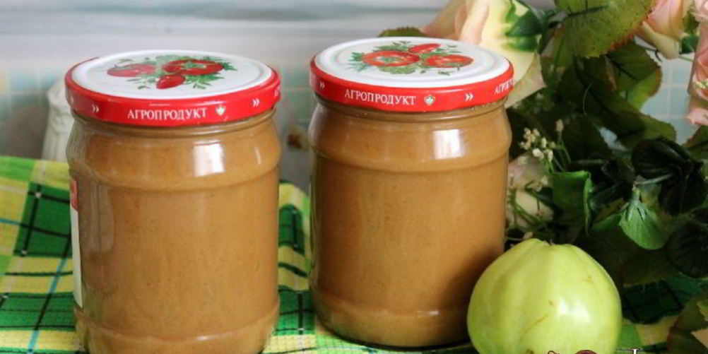 Рецепт яблочное пюре с вареной сгущенкой на зиму