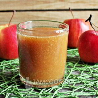 Яблочный сок с мякотью на зиму