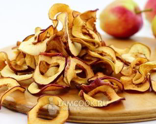 Яблоки сушеные в духовке на зиму
