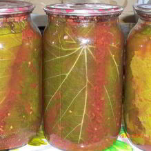 Рецепт Заготовка виноградных листьев