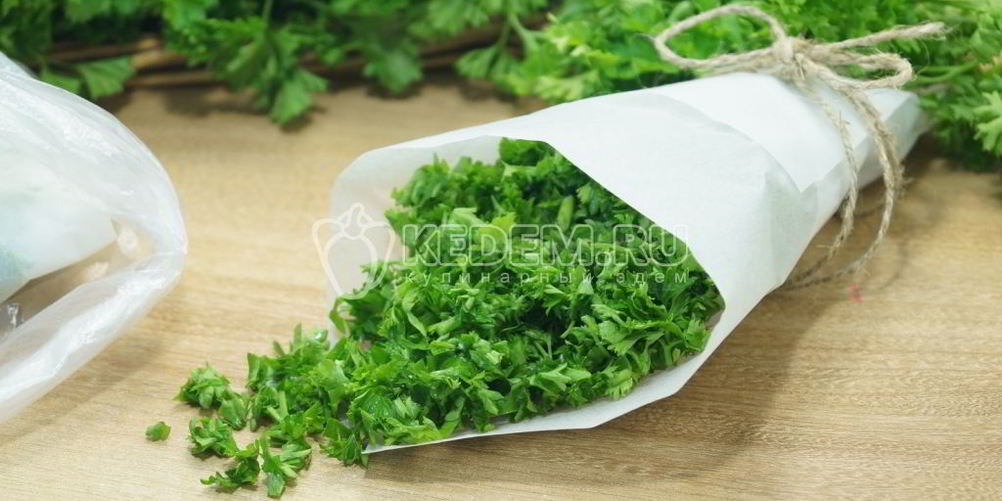 Рецепт замороженная петрушка на зиму