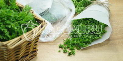 замороженная петрушка на зиму