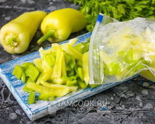 Заморозка болгарского перца на зиму