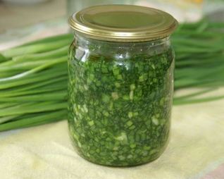 Зеленый лук на зиму