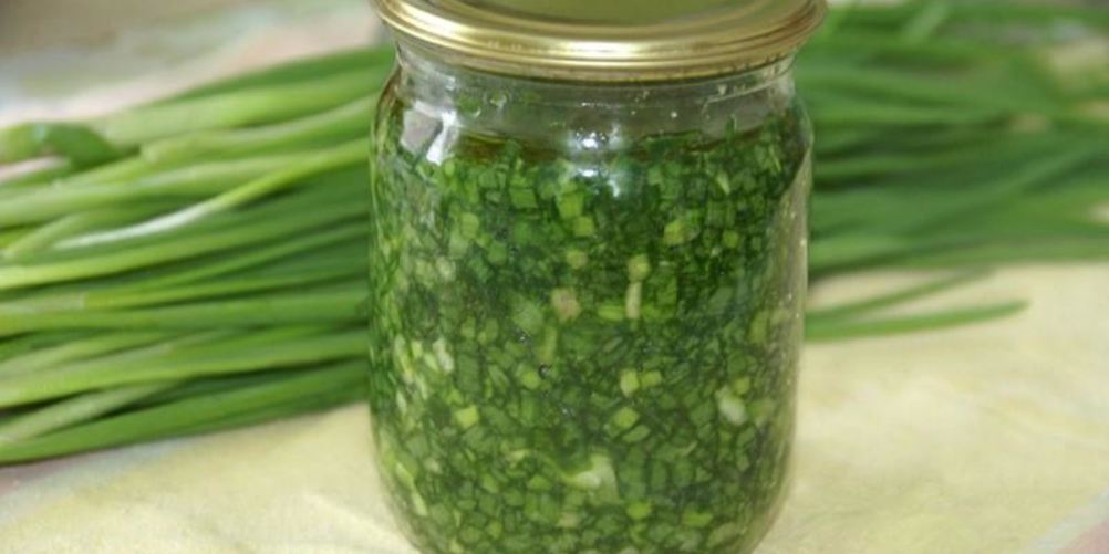 Рецепт зеленый лук на зиму