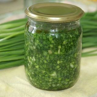 Зеленый лук на зиму
