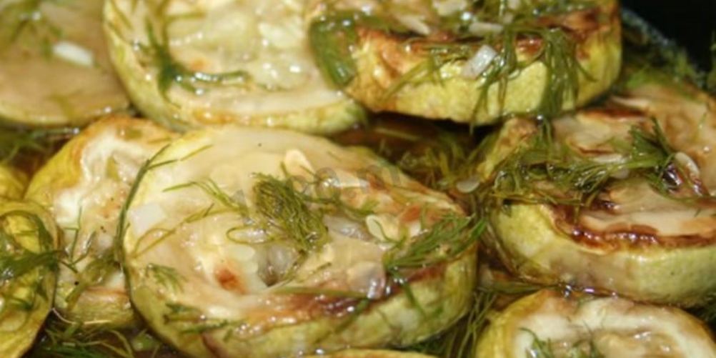 Рецепт жареные кабачки на зиму